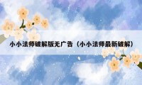 小小法师破解版无广告（小小法师最新破解）