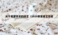 关于黑客技术的综艺（2020黑客综艺节目）