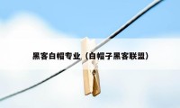 黑客白帽专业（白帽子黑客联盟）