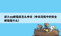 进入qq邮箱后怎么申诉（申诉流程中的安全邮箱是什么）