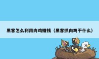 黑客怎么利用肉鸡赚钱（黑客抓肉鸡干什么）