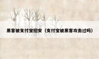 黑客被支付宝招安（支付宝被黑客攻击过吗）