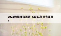 2021数据被盗黑客（2021年黑客事件）