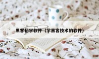 黑客初学软件（学黑客技术的软件）