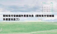 假如支付宝被国外黑客攻击（假如支付宝被国外黑客攻击了）