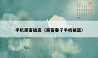 手机黑客被盗（黑客妻子手机被盗）