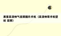 黑客高清帅气竖屏图片手机（高清帅哥手机壁纸 竖屏）